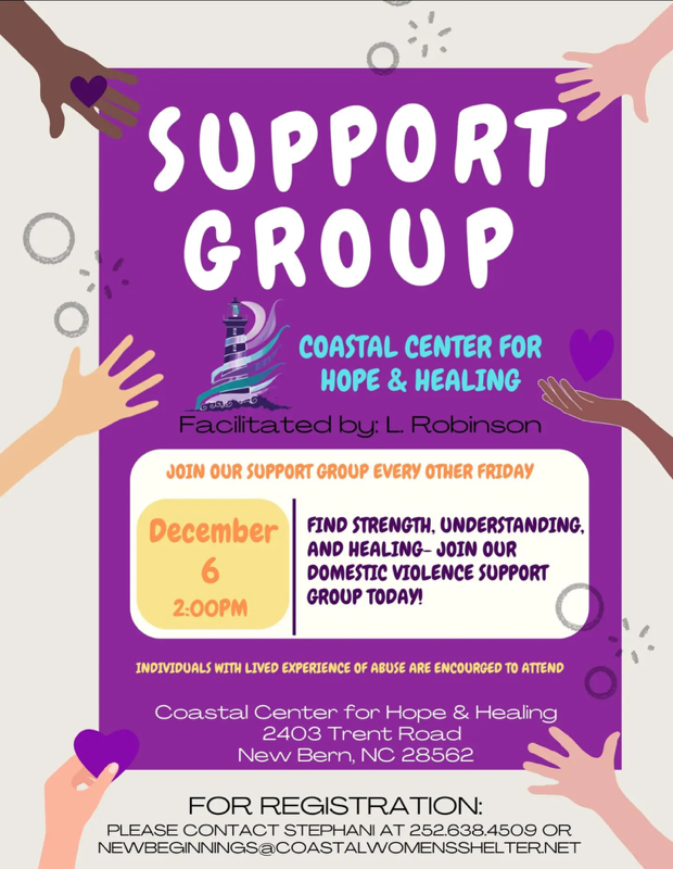 Coastal Center for Hope and Healing Support Group Flyer